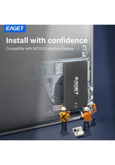 Xuweiwei Eaget 2.5" Sata Iıı Ssd 120gb Yüksek Hızlı Dahili Katı Hal Sürücüsü Pc Laptop İçin