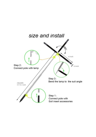 Konesam 72 Led Tam Spektrum Bitki Büyüme Lambası, Toprak Takılı Dikey Tip, 3/9/12 Saat Zamanlayıcı, 10 Seviye Parlaklık Ayarlamalı, 160mm Beyaz Işık Adaptörsüz Diğer