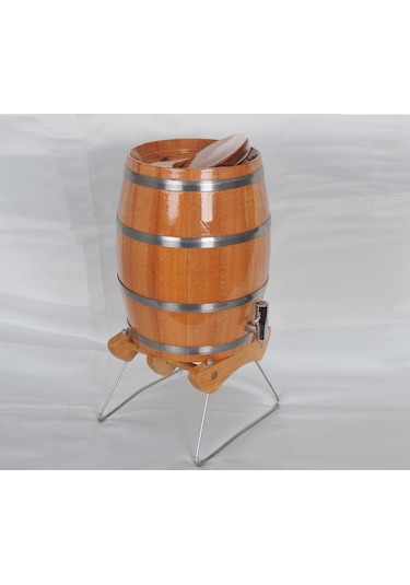 Masifart Naturel Dik Gürgen Şarap Fıçısı 5 Litre