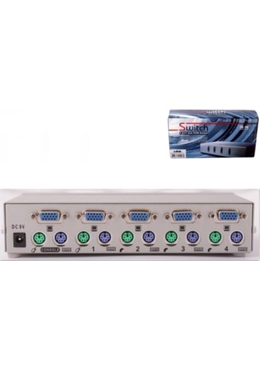 S-link SL-2041 4PC-1MN VGA+PS-2 Otomatik KVM Switch