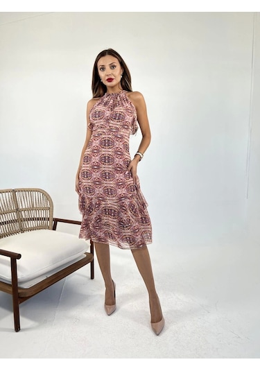 5944 Elbise-miami Çok Renkli