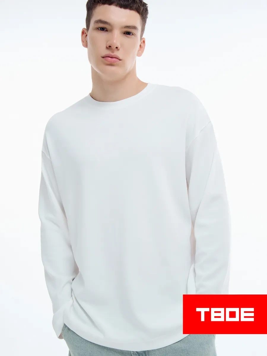 Tvoe Pamuklu Oversize Uzun Kollu 462771320 Beyaz