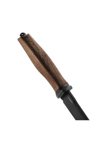 Lionsteel Acha Natural Burlap Black Blade Bıçak Kahverengi