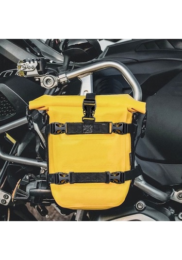 Konesam Logo Tasarımsız Siyah 8 Litrelik Motosiklet Bagaj Çantası