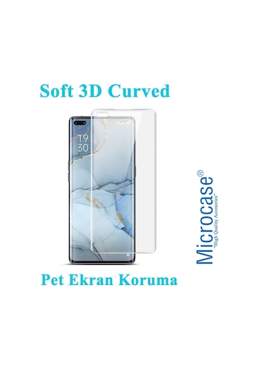 Microcase Oppo Reno 3 Pro Full Koruma Curved 3D Pet Film