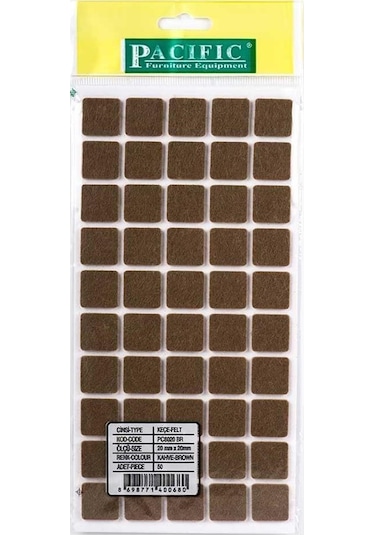 Pacific Zemin Koruyucu Yapışkan Kare Keçe 20 mm x 20 mm