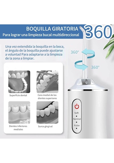 Shineyee Evde Kullanım İçin Taşınabilir Diş Temizleme Cihazı - 4 Nozullu Şarjlı Ağız Bakım Seti