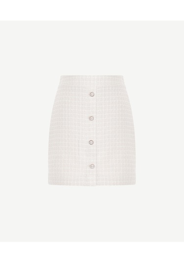 Yargıcı A Form Normal Bel Etek 25kket4026x 037 Ekru