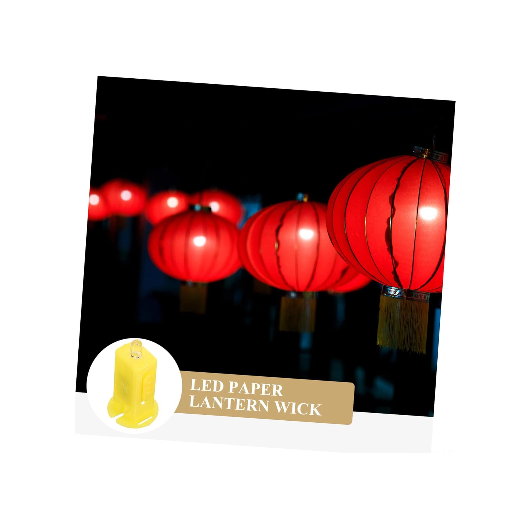 Folinda 20 Adet Led Fener Işığı - Uzun Ömürlü, Yangın Tehlikesi Yok - Partiler, Düğünler, Bahçe Dekorasyonu