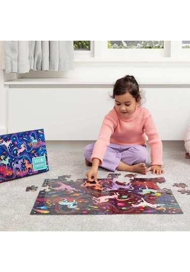 Crocodile Creek Puzzle - 100 Parça - Unicorn Galaksi