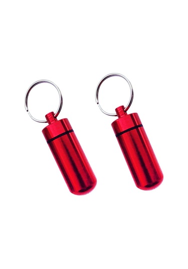 Suntek 2 Paket Su Geçirmez Hap Kutusu Kasa Tutucu Kırmızı