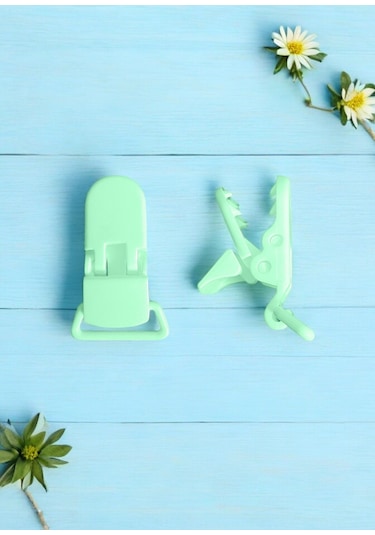 5'li Yıkanabilir Renkli Emzik Askısı %100 Pamuk 5 Askı 5 Klips