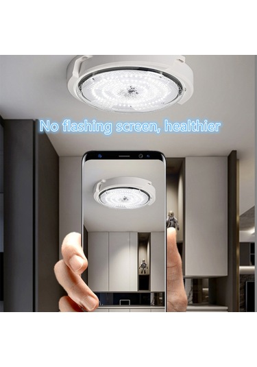 Tenfowee Güneş Enerjili 65w Led Tavan Lambası - 60 Işık Diyotlu, Ip66 Su Geçirmez, Uzaktan Kumandalı Beyaz