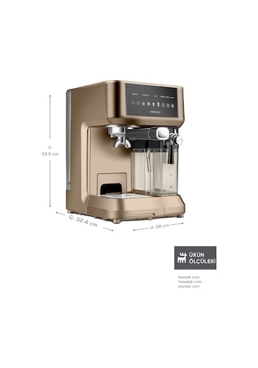 Karaca Mycaffe Barista S10 Espresso Latte Ve Cappuccino Makinesi