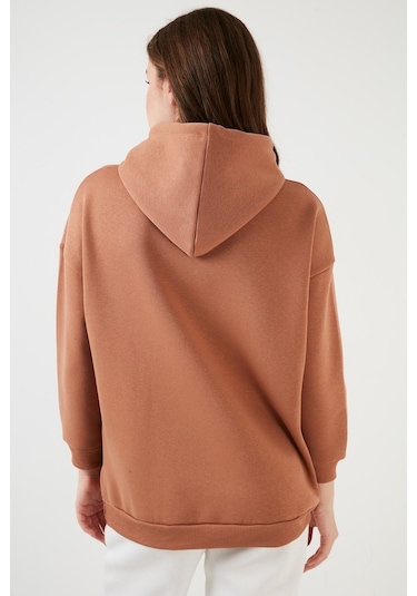Lela Regular Fit Pamuklu Kapüşonlu Yaka Şardonlu Kışlık Bayan Sweat 5863854 Bisküvi Lela Regular Fit Pamuklu Kapüşonlu Yaka Şardonlu Kışlık Bayan Sweat 5863854 Bisküvi