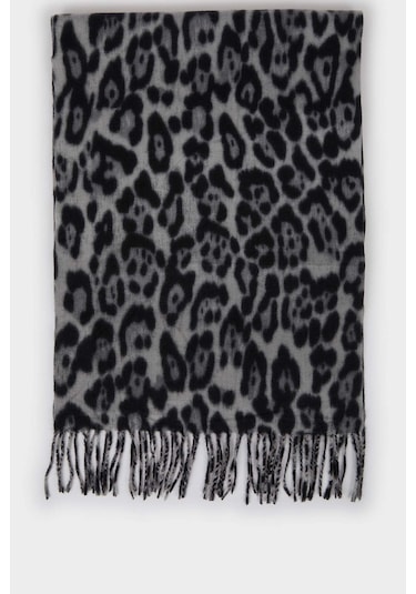 Defacto Kadın Desenli Atkı F3425ax25wnbk26 Siyah