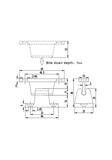 Trendooze Homyl T Şekli Naylon Kapı, Beyaz, Rv İçin