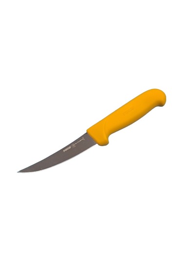 Pirge Butcher's Sıyırma Bıçağı Kıvrık Sert 12 Cm Sarı - 39112 Sarı