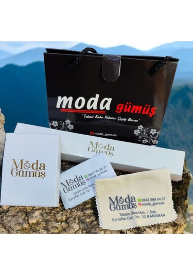 Modagümüşevi Özel Kutulu 925 Ayar Gümüş 4mm Erkek Forse Barlı Zincir Bileklik