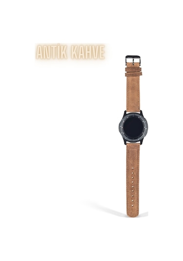 Vagave Samsung Uyumlu Active / Watch / Gear 20 Mm / 22 Mm Deri Kordon (482085373)