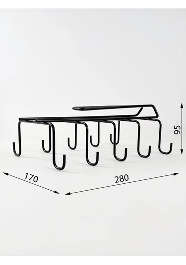 İlwi Mutfak İçin Asılı Bardak Ve Kupa Tutucu. 349099614 Siyah
