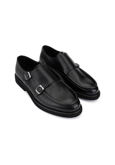 Tamer Tanca Erkek Hakiki Deri Siyah Casual Ayakkabı 537 3796 Erk Ayk Sk25-26 Sıyah Shrnk Siyah