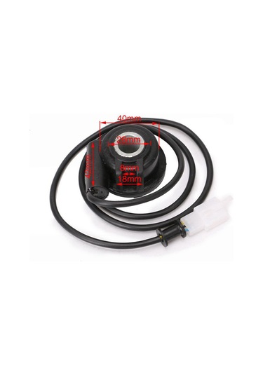 Reedark Motosiklet Dijital Odometer Sensörü, Hızometre Kablosu Kutusu Aksesuarı, Dayanıklı Metal, Evrensel Donanım, Kolay Kurulum Siyah