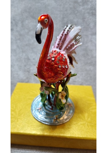 Zirkon Taşlı Flamingo Kutu Biblo 001