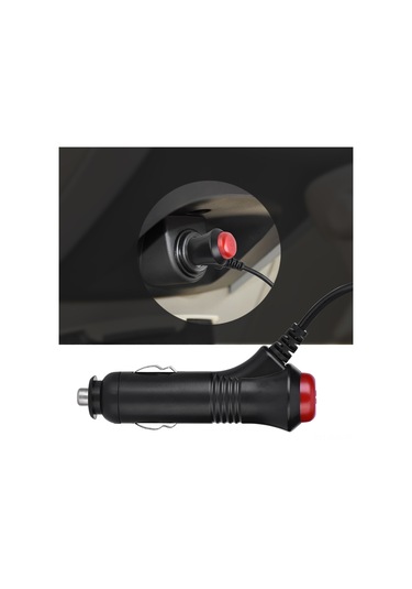 Xindoker 12v 3a Sigara Çakmak Adaptörü, 1.9m Yaylı Kablolu, Dc5.5 2.1mm Bağlantı, Anahtar Ve Gösterge Işığı, Aşırı Yük Sigortası, Abs Kasa