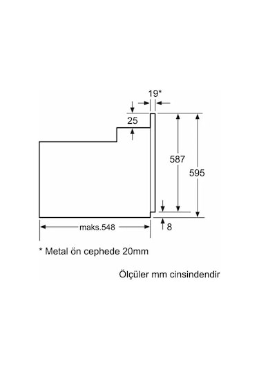 Bosch HBJ558YH5T 66 L Serie 6 Ankastre Fırın