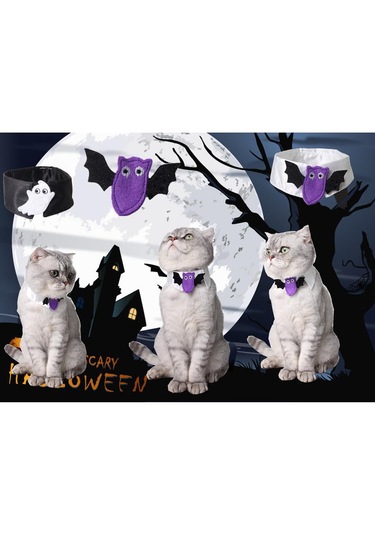 Homyl 2 Adet Pet Papyon Köpek Kedi Ayarlanabilir Boyun Kravat Camgöbeği