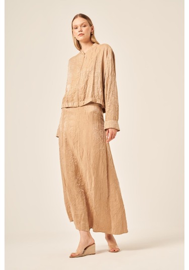 Ftz Women Kadın Kraş Etekli Takım Beige 31171 Beige