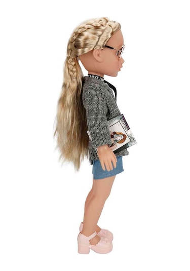 Gündelik Kıyafetli Moda Bebeği 40 Cm Eklemli Şık Kız Bebek