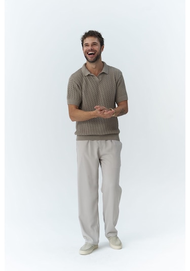 Wells Bej Erkek Pantolon Bej