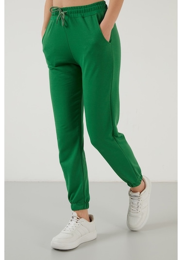 Lela Pamuklu Beli Ve Paçası Lastikli Basic Jogger Bayan Eşofman Altı 5864171 Benetton