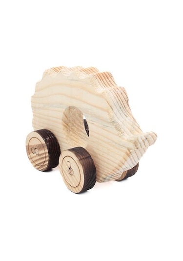Ahşap Oyuncak Tekerlekli Araba Hayvan Model-2