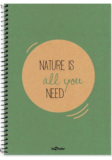 4'lü Okul Defteri Seti 17x24 Eco Kraft Düz 200 Sayfa Karışık