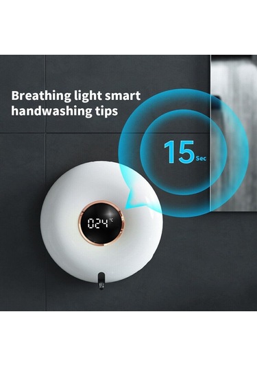 Tik Sabunluk, 280ml Şarj Edilebilir Pompa Sabunluklar El Şeffaf