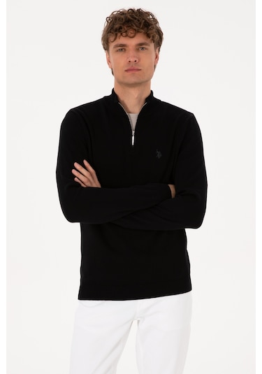 U.s. Polo Assn. Erkek Triko Kazak - Siyah 50313695-VR046