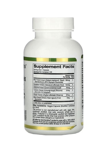 Silymarin Complex Liver Health 300mg 120 Veggie Capsul. Usa ... Aromasız