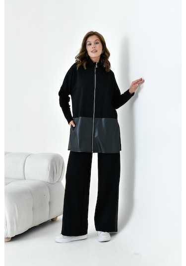 Ftz Kadın Deri İki İp Takım Siyah 30949-siyah Siyah