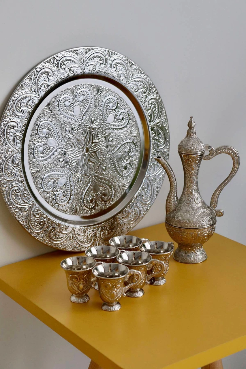 Payitaht 8 Parça Zemzem Takımı Gümüş Renk