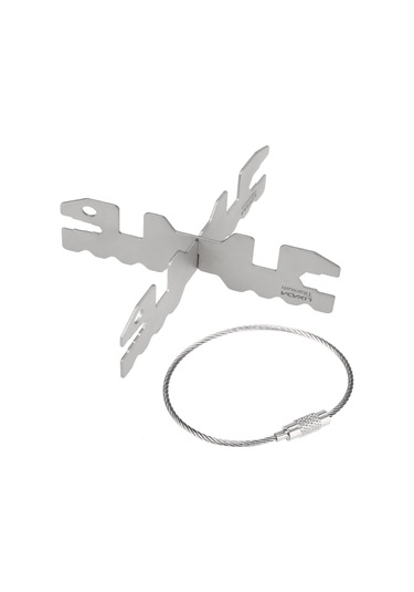 Yifomall Titanium Çapraz Alkol Ocağı Tutucusu - Ultra Hafif Kamp, Piknik, Manavcılık Aksesuarı 20g Gümüş