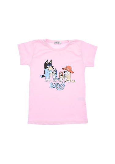 Crassi Kız Çocuk T-shirt 00329 Açık Pembe