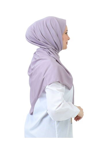 Şal Zarif Başörtüsü Eşarp Tesettür Giyim Uzun Abiyelik Lila