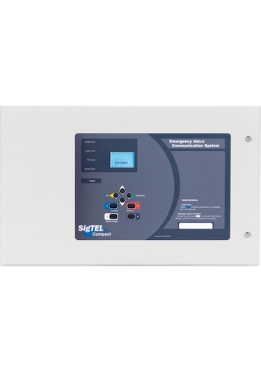 C-TEC SigTEL Compact1-64 ECU-8NT İtfaiyeci Telefon Sistemi Master Kontrolör 8 Hat Bağlanır