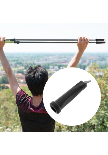 Homyl Yürüyüş Direkleri Yürüyüşü Için Alpenstock Siyah Siyah