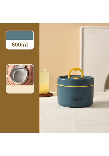 İşe Gidip Gelmek İçin Büyük 304 Paslanmaz Çelik Yalıtımlı Öğle Yemeği Kutusu Öğle Yemeği Kutusu Mavi