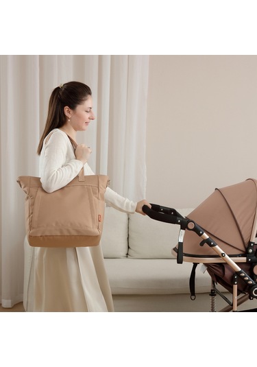 Reedark Insular 20l Nylon Çanta: Müm Anne Çantası, 9 Cep, Islak Çanta, Değişim Matı, Bebek Arabası Askısı, Su Geçirmez, Mor Mor