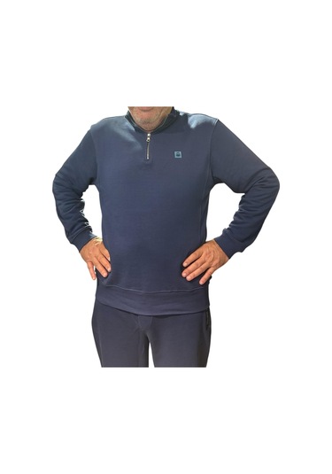 Benetton Erkek Lacivert Sweatshirt Lacivert